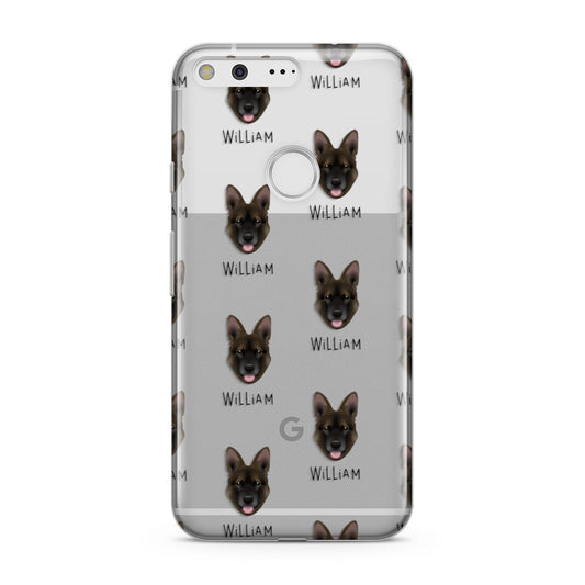 Belgian Malinois Icon with Name Google Pixel Case