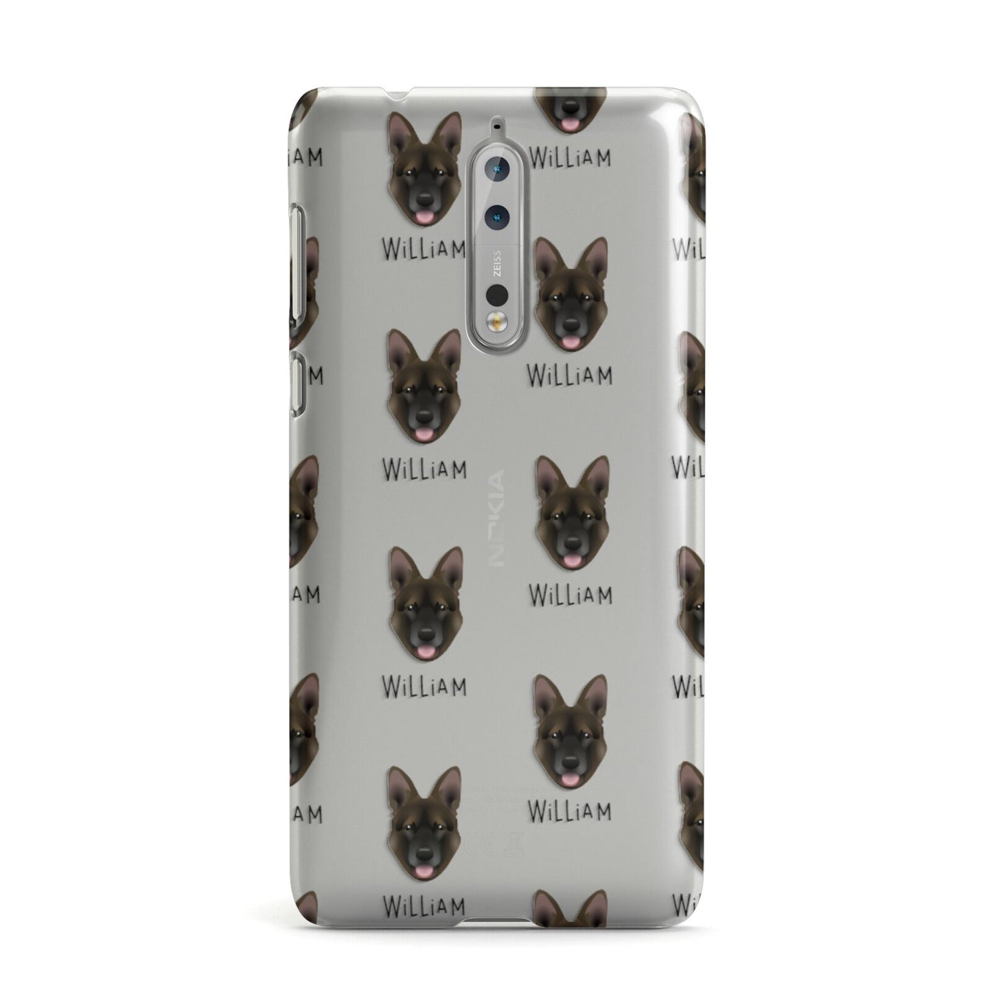 Belgian Malinois Icon with Name Nokia Case