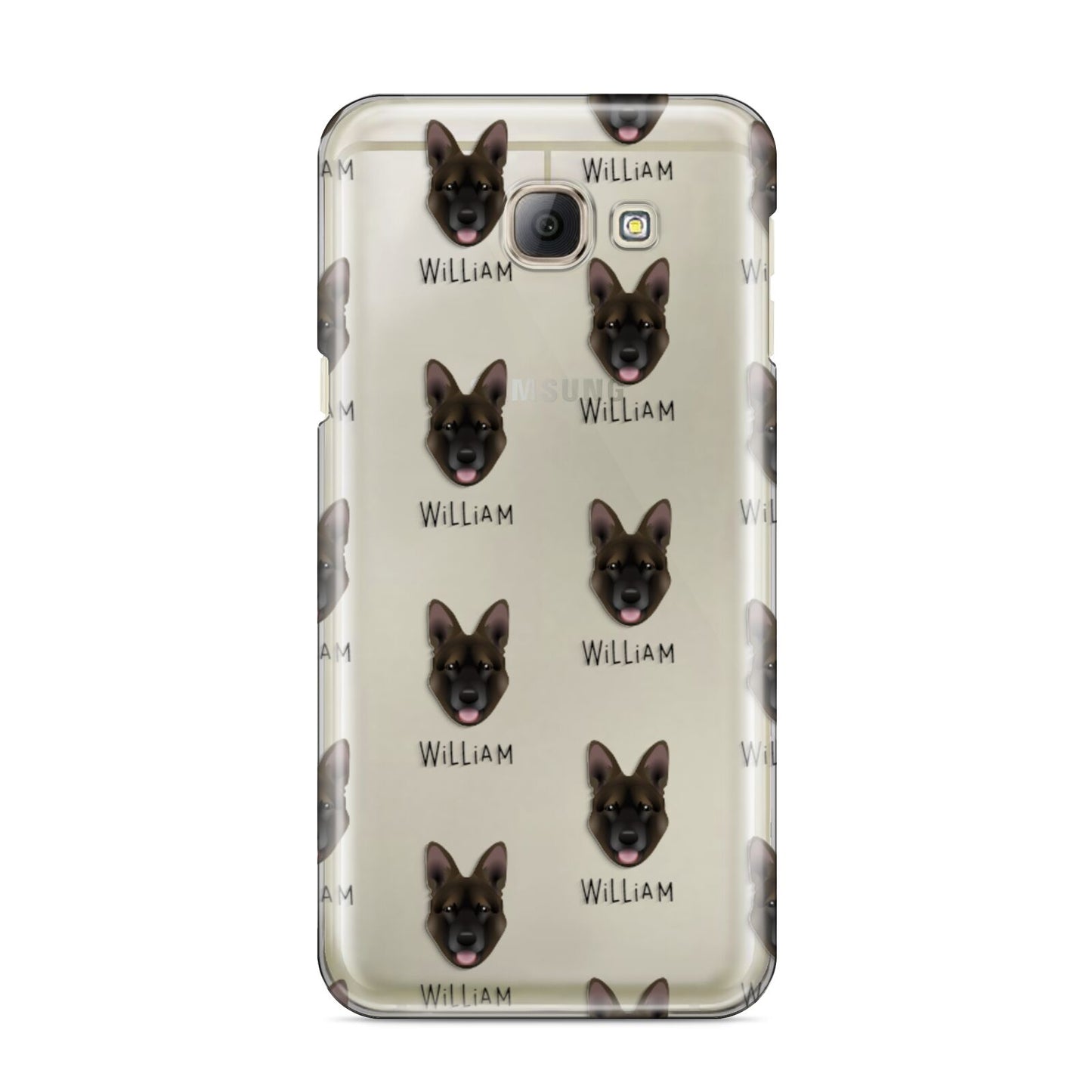 Belgian Malinois Icon with Name Samsung Galaxy A8 2016 Case