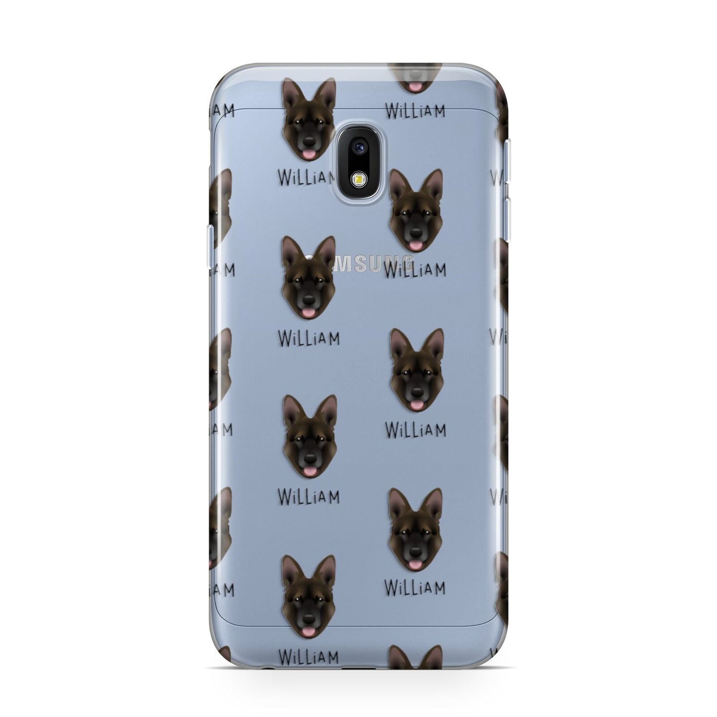 Belgian Malinois Icon with Name Samsung Galaxy J3 2017 Case