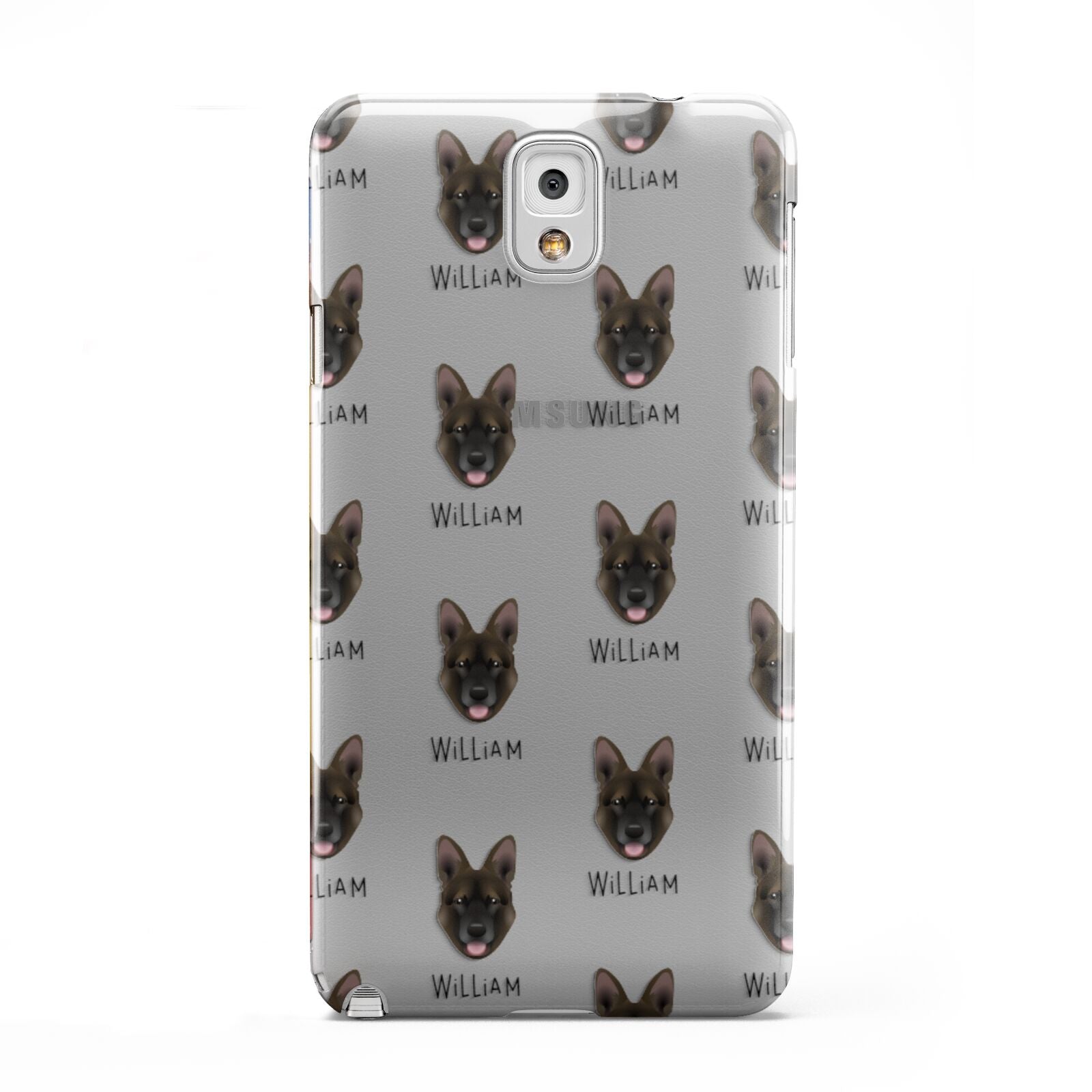 Belgian Malinois Icon with Name Samsung Galaxy Note 3 Case