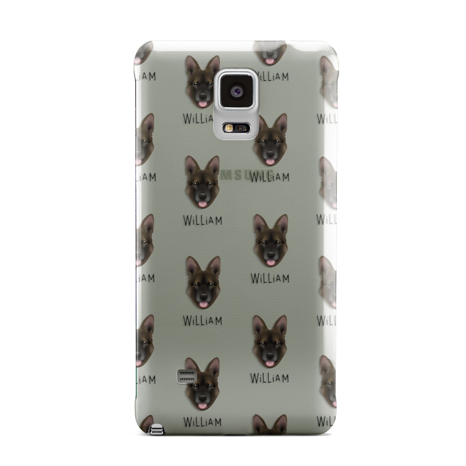 Belgian Malinois Icon with Name Samsung Galaxy Note 4 Case