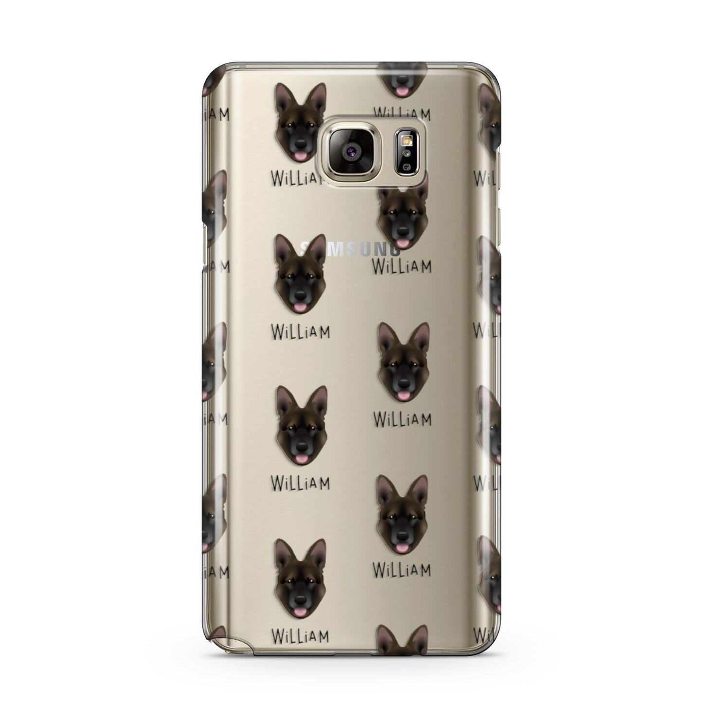 Belgian Malinois Icon with Name Samsung Galaxy Note 5 Case