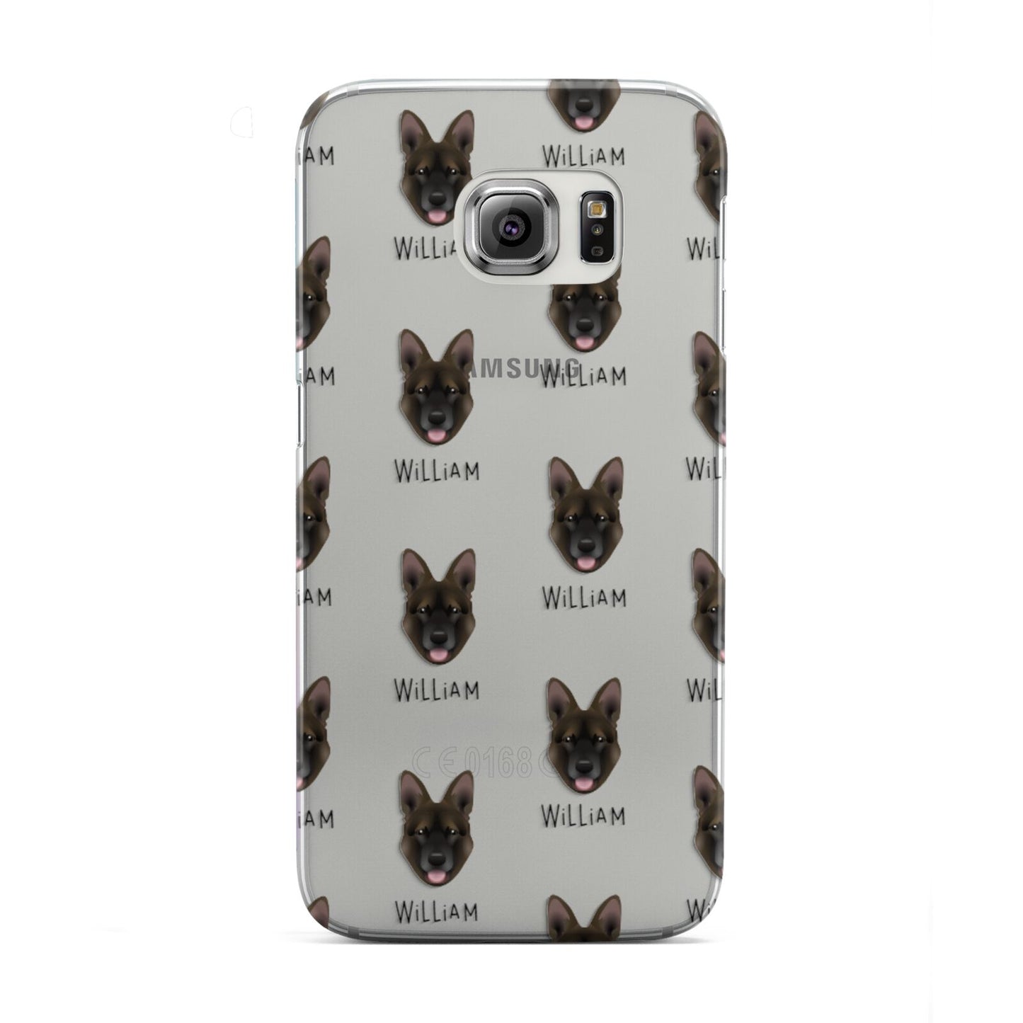Belgian Malinois Icon with Name Samsung Galaxy S6 Edge Case