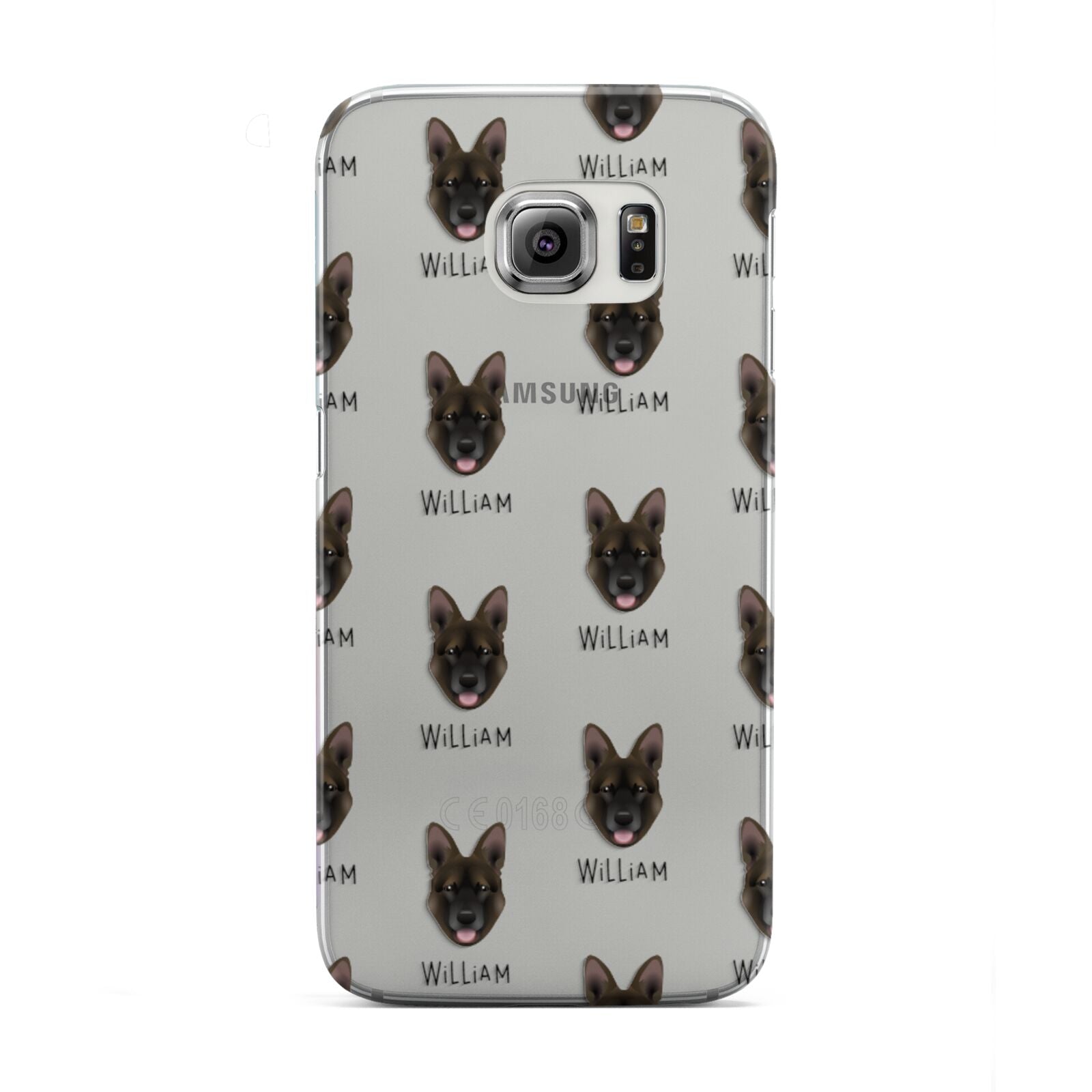 Belgian Malinois Icon with Name Samsung Galaxy S6 Edge Case