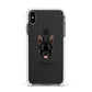 Belgian Malinois Personalised Apple iPhone Xs Max Impact Case White Edge on Black Phone