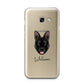 Belgian Malinois Personalised Samsung Galaxy A3 2017 Case on gold phone