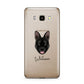Belgian Malinois Personalised Samsung Galaxy J7 2016 Case on gold phone