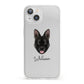 Belgian Malinois Personalised iPhone 13 Clear Bumper Case