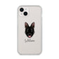 Belgian Malinois Personalised iPhone 14 Plus Clear Tough Case Starlight