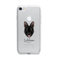 Belgian Malinois Personalised iPhone 7 Bumper Case on Silver iPhone