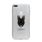 Belgian Malinois Personalised iPhone 7 Plus Bumper Case on Silver iPhone