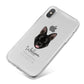 Belgian Malinois Personalised iPhone X Bumper Case on Silver iPhone