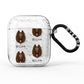 Belgian Shepherd Icon with Name AirPods Glitter Case