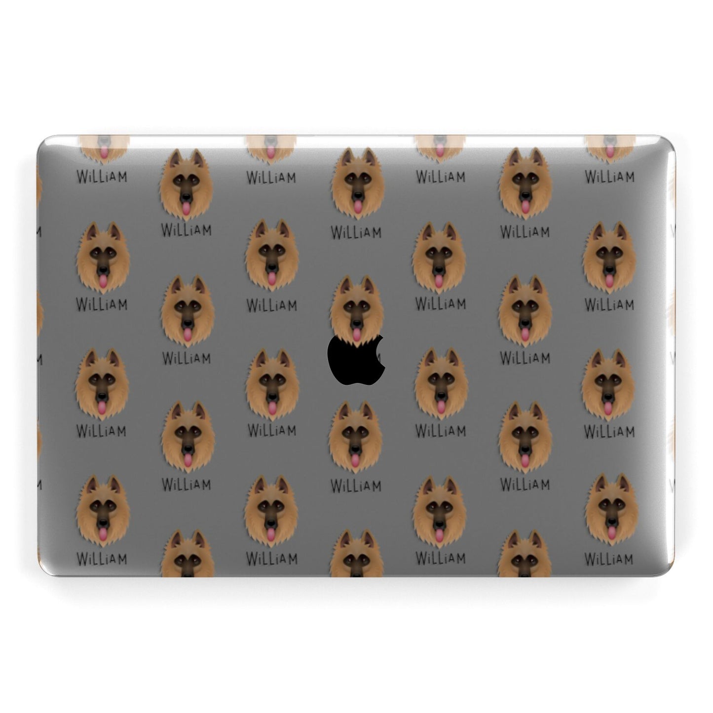 Belgian Shepherd Icon with Name Apple MacBook Case