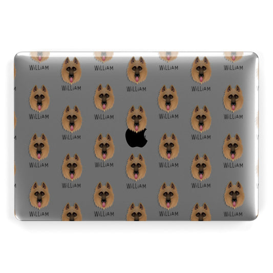 Belgian Shepherd Icon with Name Apple MacBook Case