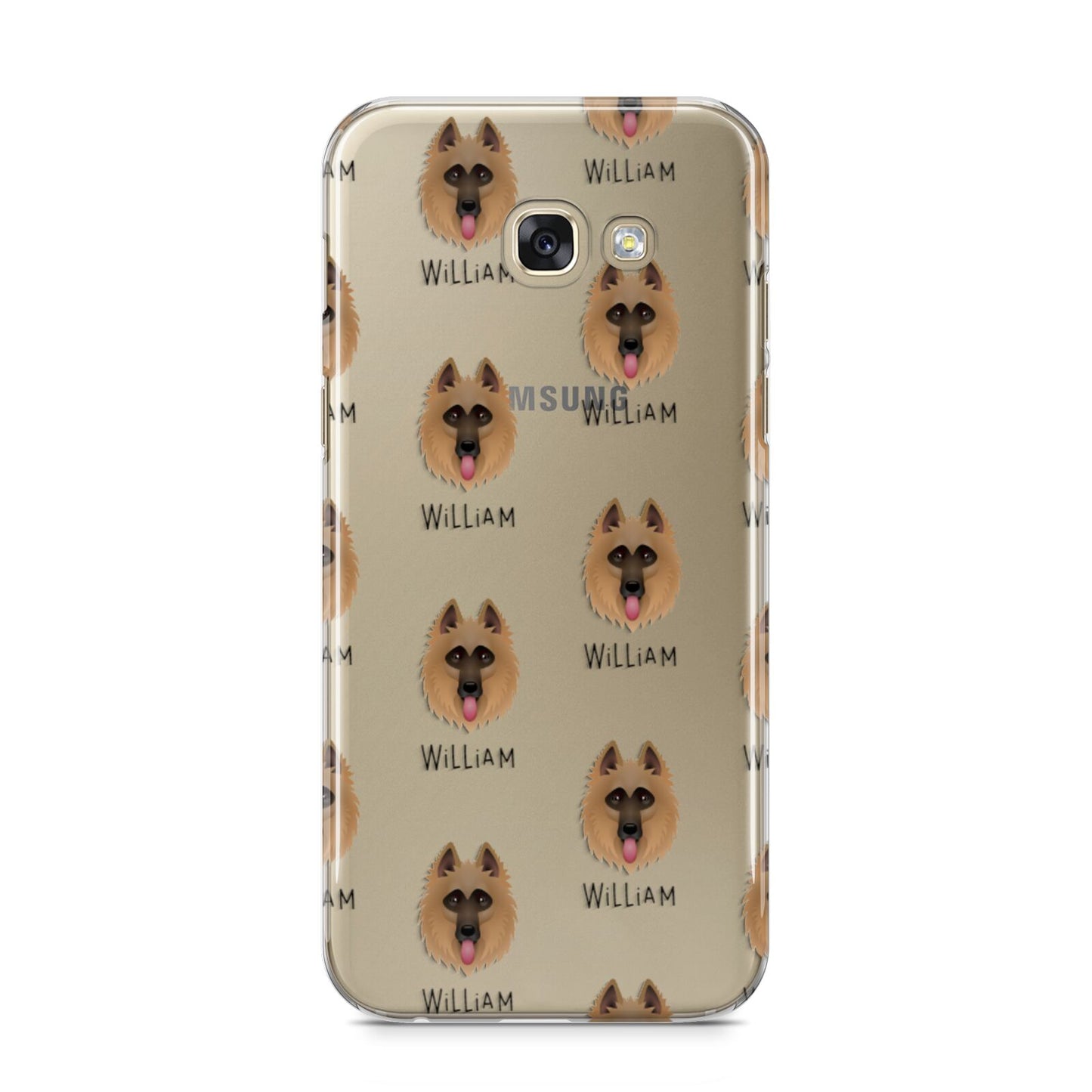 Belgian Shepherd Icon with Name Samsung Galaxy A5 2017 Case on gold phone