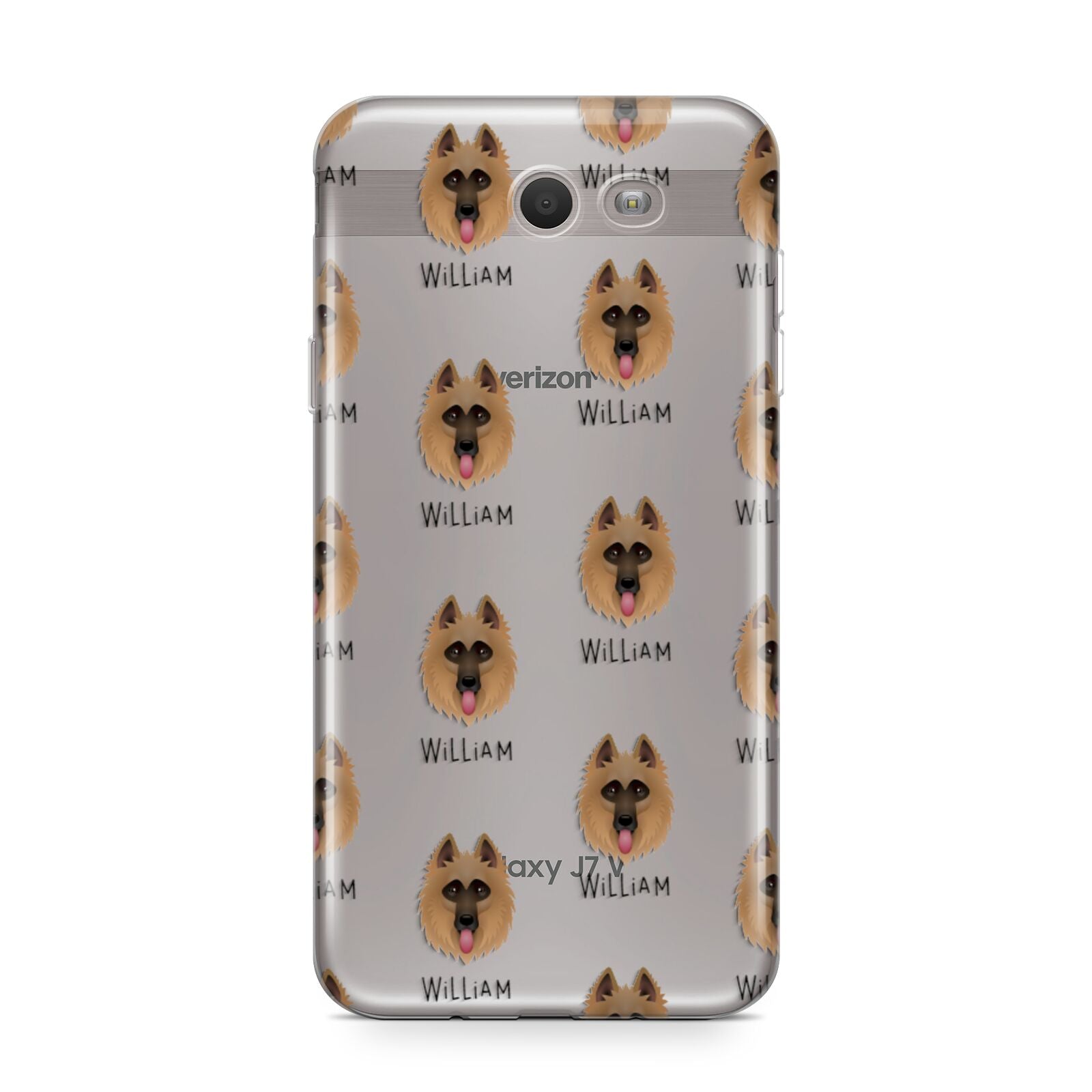 Belgian Shepherd Icon with Name Samsung Galaxy J7 2017 Case