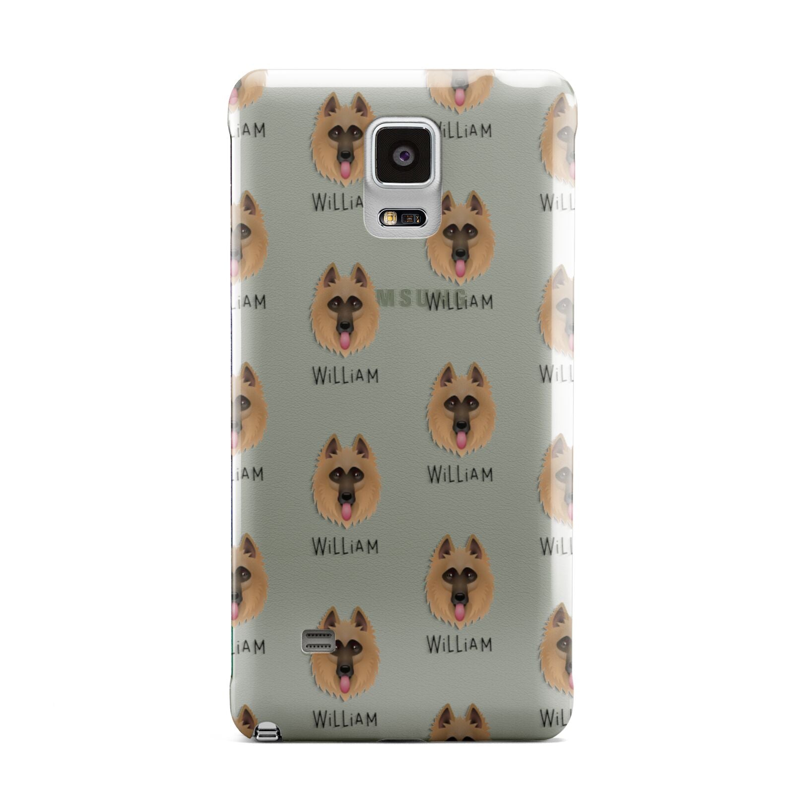 Belgian Shepherd Icon with Name Samsung Galaxy Note 4 Case