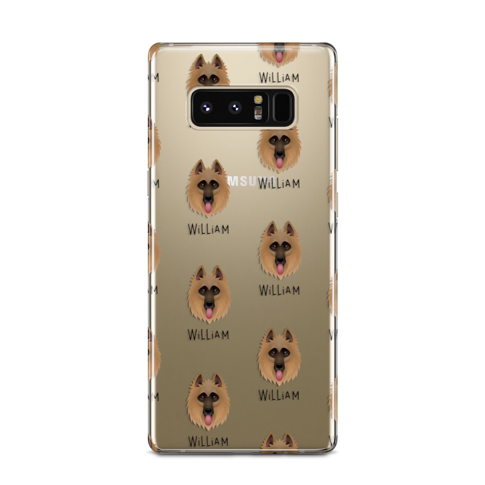 Belgian Shepherd Icon with Name Samsung Galaxy Note 8 Case