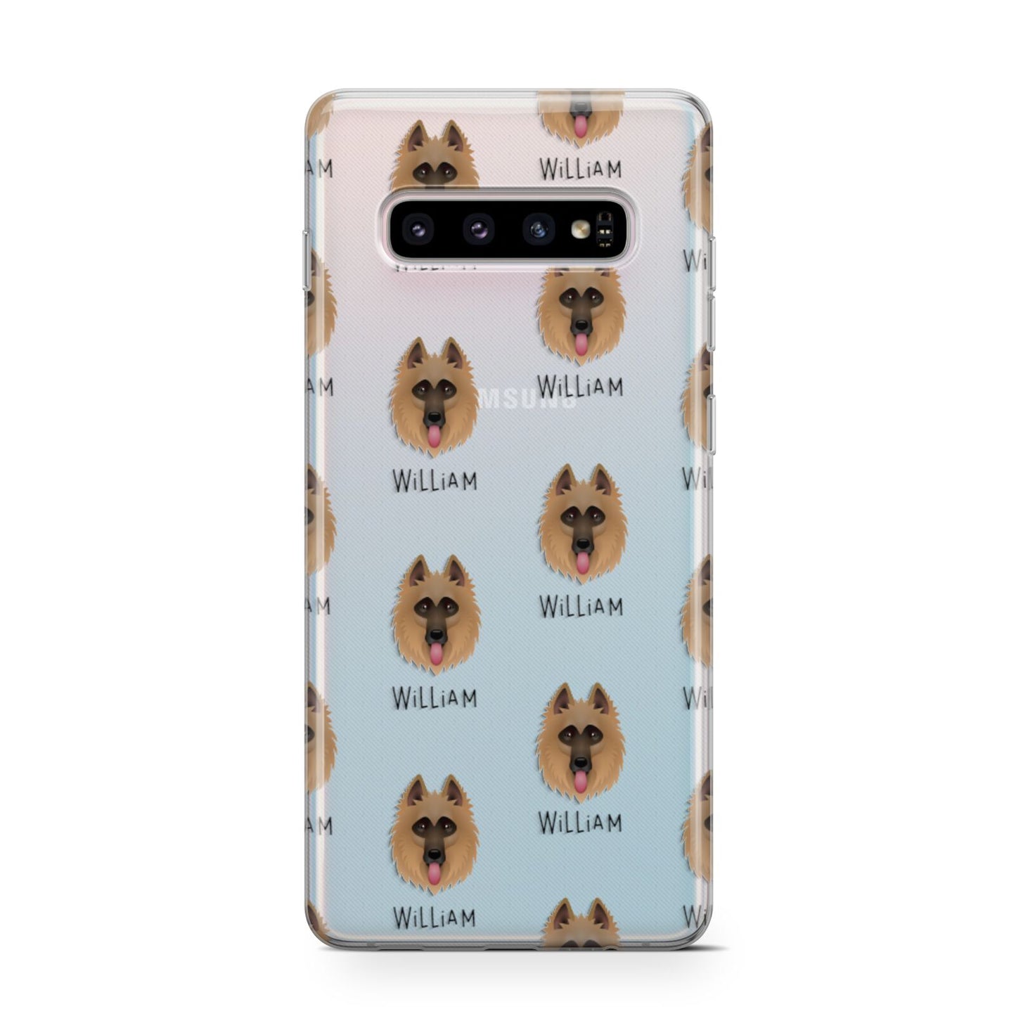 Belgian Shepherd Icon with Name Samsung Galaxy S10 Case