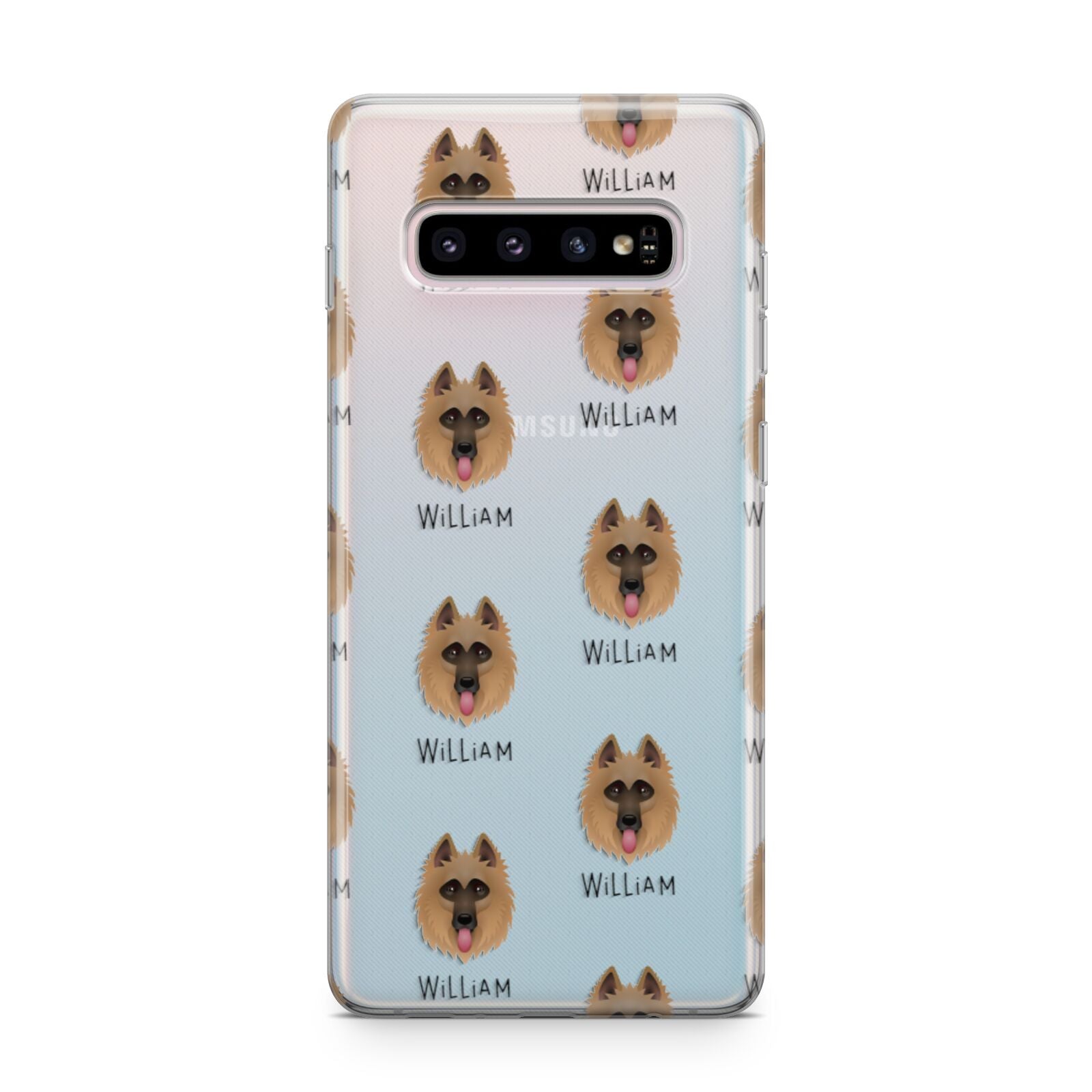 Belgian Shepherd Icon with Name Samsung Galaxy S10 Plus Case
