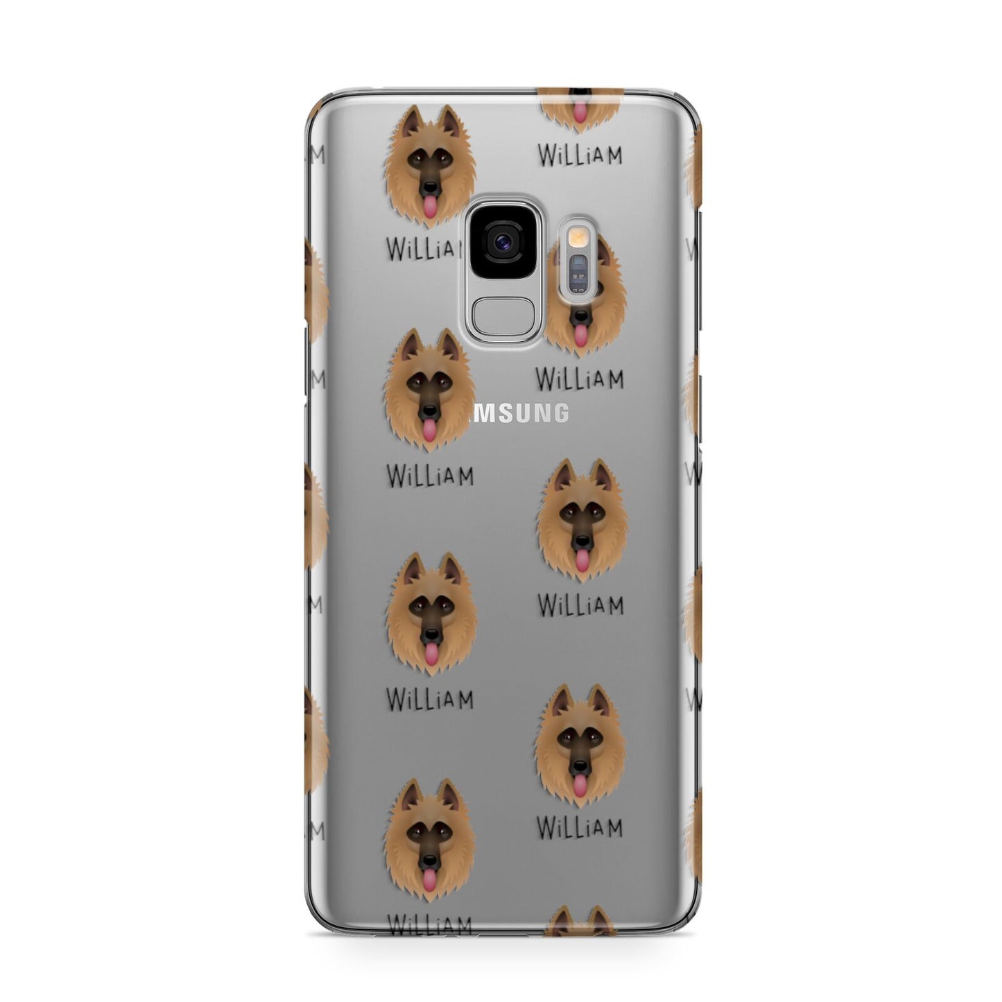 Belgian Shepherd Icon with Name Samsung Galaxy S9 Case