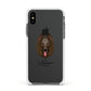 Belgian Shepherd Personalised Apple iPhone Xs Impact Case White Edge on Black Phone