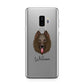 Belgian Shepherd Personalised Samsung Galaxy S9 Plus Case on Silver phone