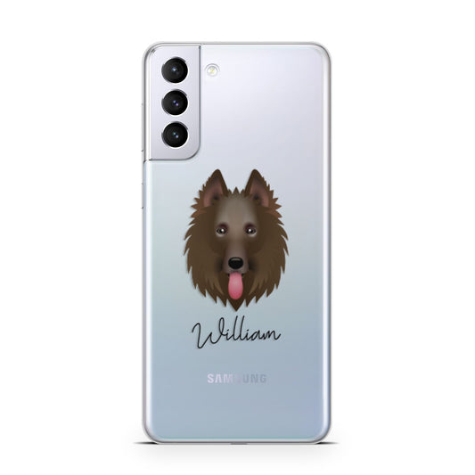 Belgian Shepherd Personalised Samsung S21 Plus Phone Case