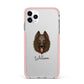 Belgian Shepherd Personalised iPhone 11 Pro Max Impact Pink Edge Case