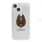 Belgian Shepherd Personalised iPhone 13 Mini Clear Bumper Case