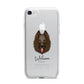 Belgian Shepherd Personalised iPhone 7 Bumper Case on Silver iPhone