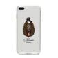 Belgian Shepherd Personalised iPhone 8 Plus Bumper Case on Silver iPhone