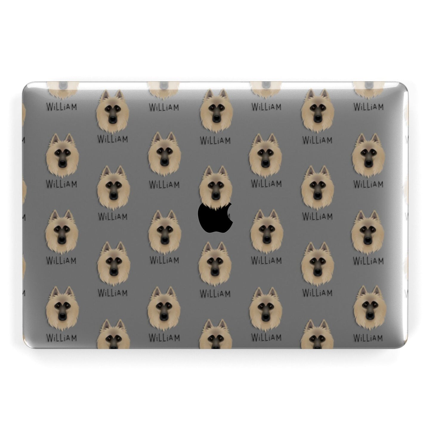 Belgian Tervuren Icon with Name Apple MacBook Case