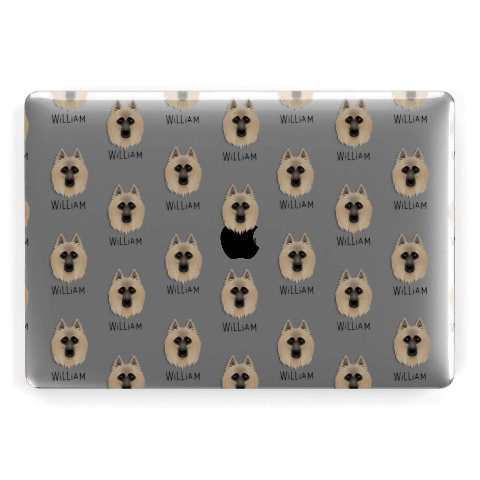 Belgian Tervuren Icon with Name Apple MacBook Case