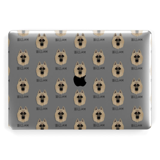 Belgian Tervuren Icon with Name Apple MacBook Case