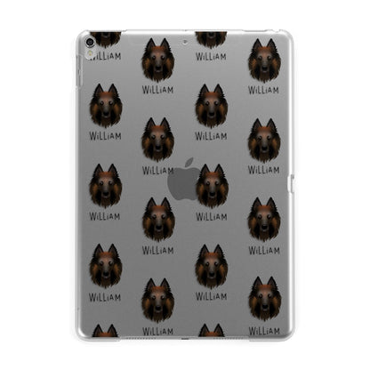 Belgian Tervuren Icon with Name Apple iPad Silver Case