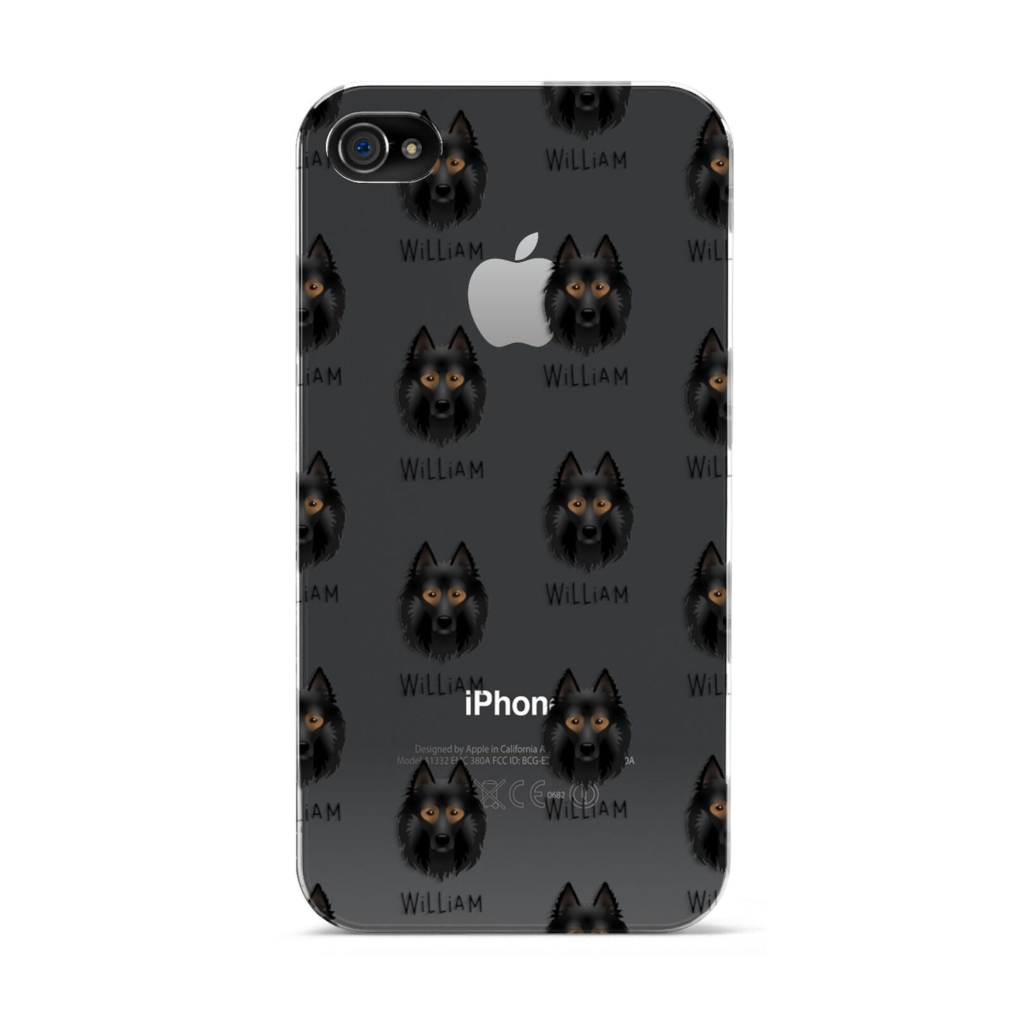 Belgian Tervuren Icon with Name Apple iPhone 4s Case