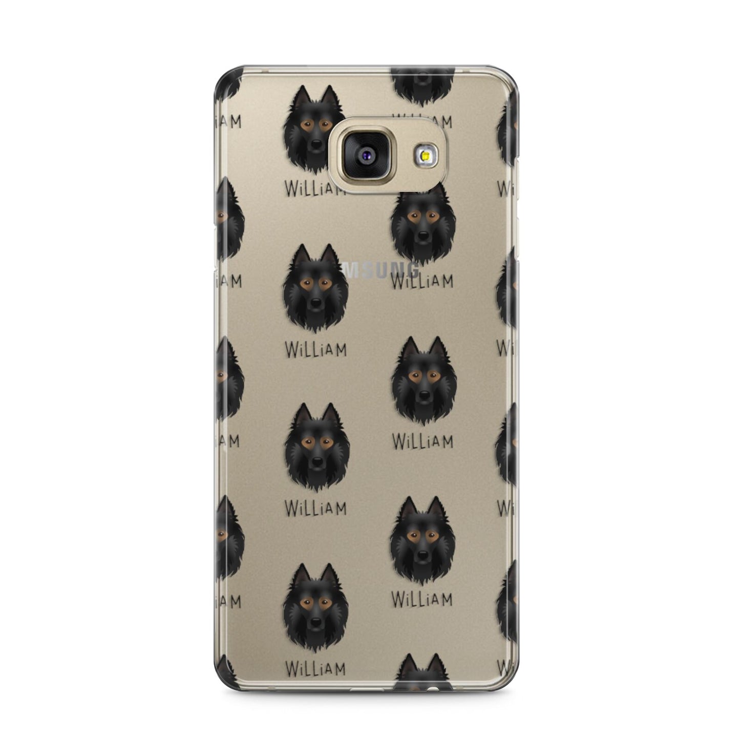 Belgian Tervuren Icon with Name Samsung Galaxy A5 2016 Case on gold phone