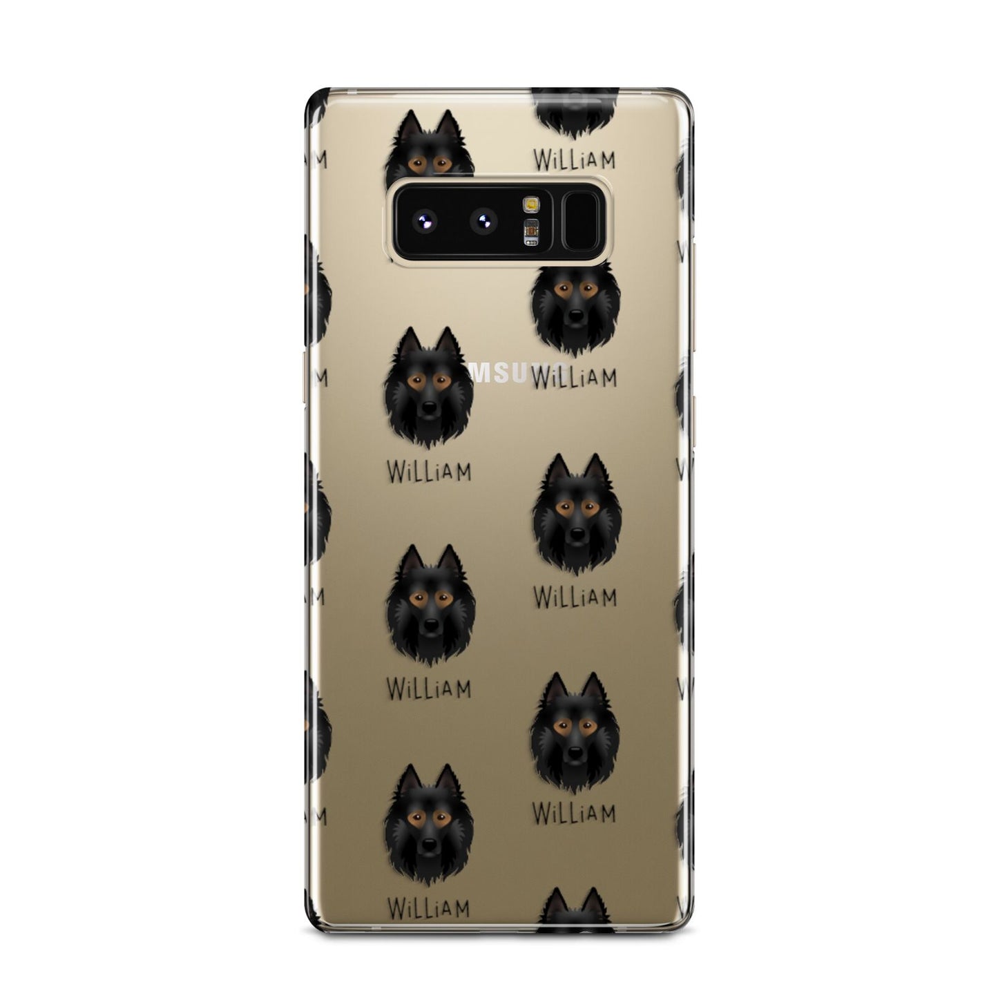 Belgian Tervuren Icon with Name Samsung Galaxy Note 8 Case