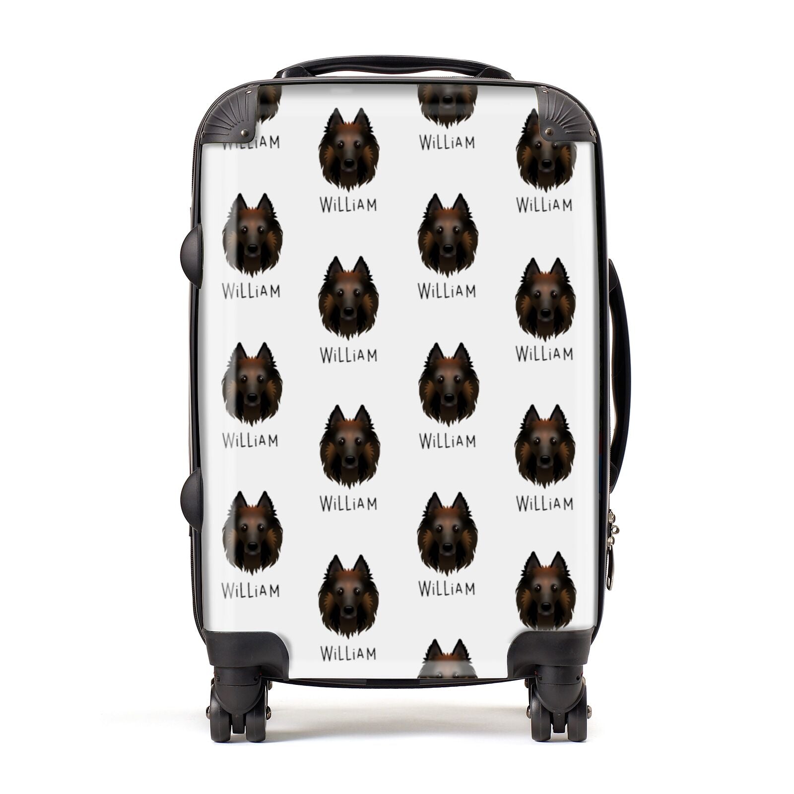 Belgian Tervuren Icon with Name Suitcase