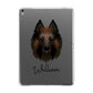 Belgian Tervuren Personalised Apple iPad Grey Case