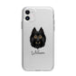 Belgian Tervuren Personalised Apple iPhone 11 in White with Bumper Case