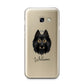 Belgian Tervuren Personalised Samsung Galaxy A3 2017 Case on gold phone