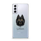 Belgian Tervuren Personalised Samsung S21 Plus Phone Case