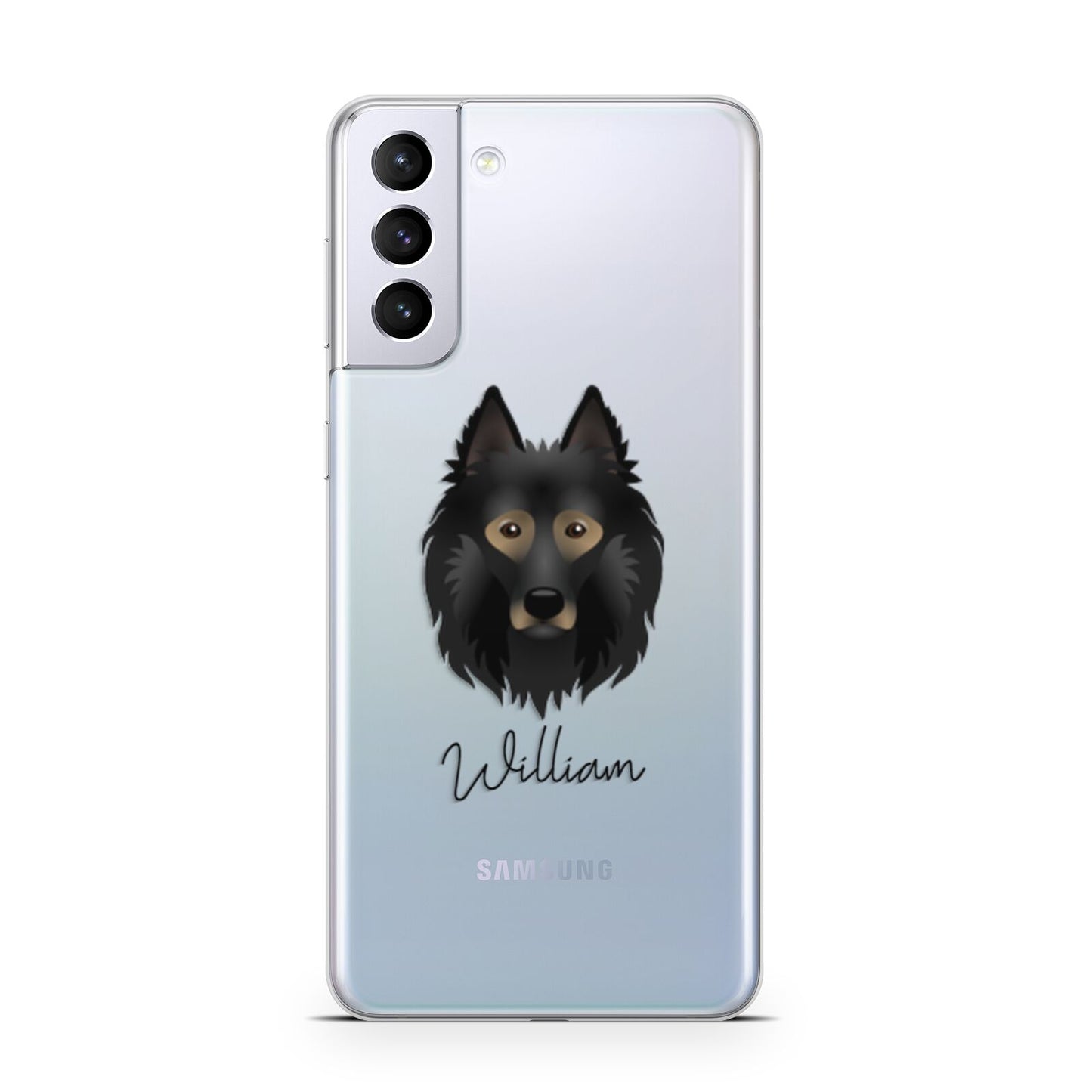 Belgian Tervuren Personalised Samsung S21 Plus Phone Case