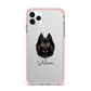 Belgian Tervuren Personalised iPhone 11 Pro Max Impact Pink Edge Case