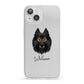Belgian Tervuren Personalised iPhone 13 Clear Bumper Case