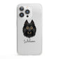 Belgian Tervuren Personalised iPhone 13 Pro Clear Bumper Case